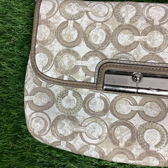 Coach Poppy Kristin Logo Small Shoulder Bag & Card Wallet - Picture 8 of 16